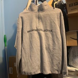 ASOS Weekend Collective Fleece Quarter Zip